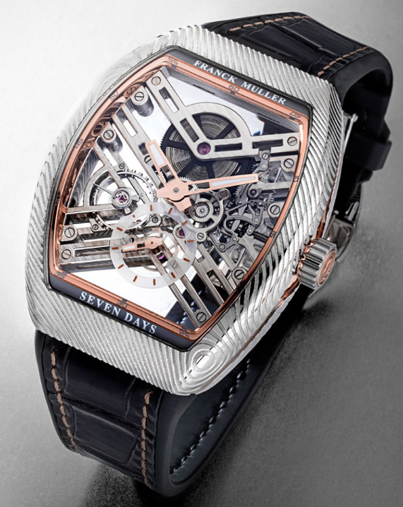 Review Franck Muller Vanguard Damascus Steel Sincere Platinum Jubilee Edition V 43 S6 SQT DAMAS SINCERE 70TH (5N) Replica Watch - Click Image to Close